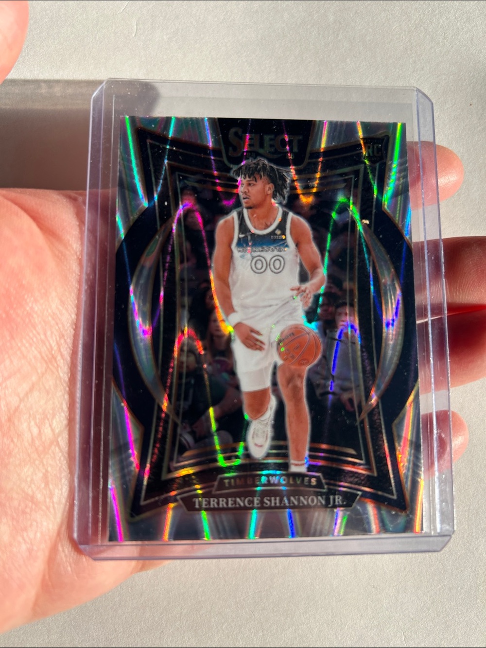 Terrence Shannon Jr. Timberwolves Rookie Card - Silver Holo